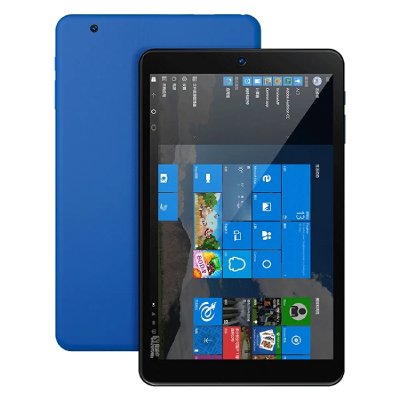 YONIS Tablette tactile sous Windows 10 8 pouces Intel Quad Core + 64Go de ROM. Bleu