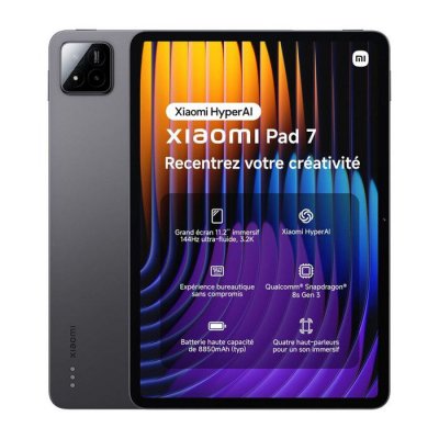 XIAOMI Tablette Tactile  Pad 7 Gris 12Go Ram 256Go WIFI