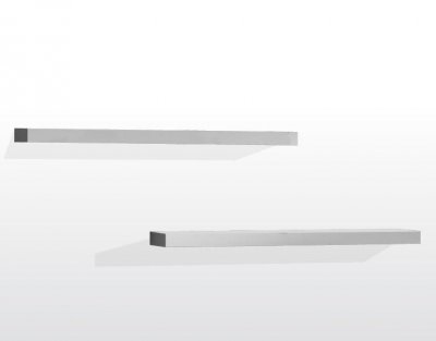 VIPACK Tablettes Murales Laqu&eacute;es Blanches - LARA