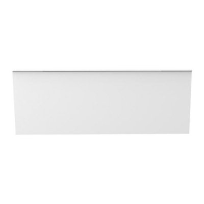 Tablier bain compatible toutes baignoires rectangulaires, installation niche, Blanc