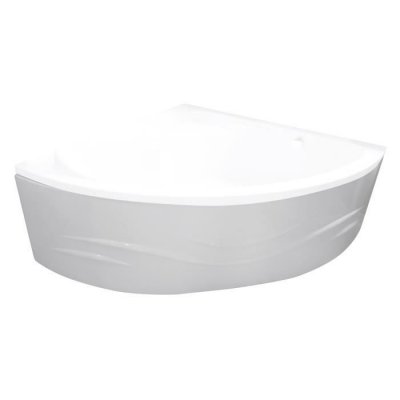 Tablier pour baignoire - Blanc motif vague - 135x135cm