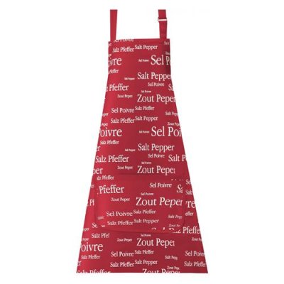 WINKLER Tablier rouge Sel & Poivre 85 cm 