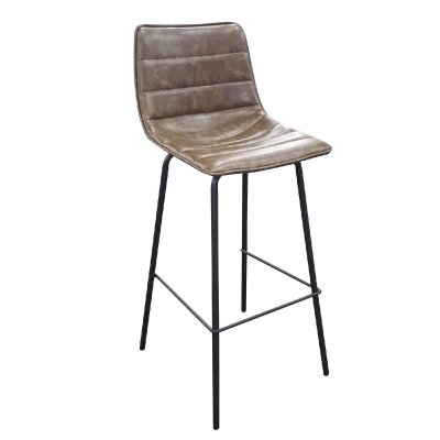 Tabouret de bar industriel Brooklyn - H. 92 cm - Kaki