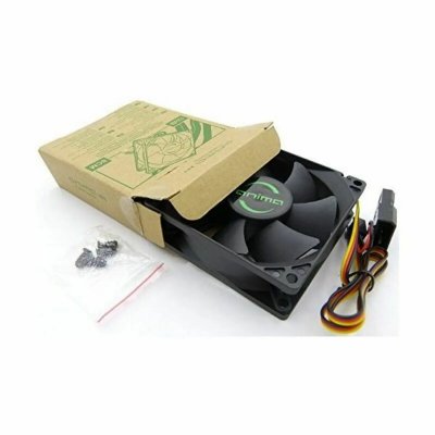 TACENS  Anima AF8, Ventilateur pour PC 80mm, 7 Lames, Silencieux, Noir