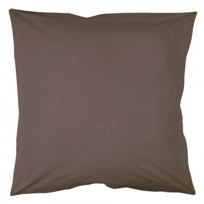 Taie d'oreiller coton INTIMITY 63x63 cm noisette