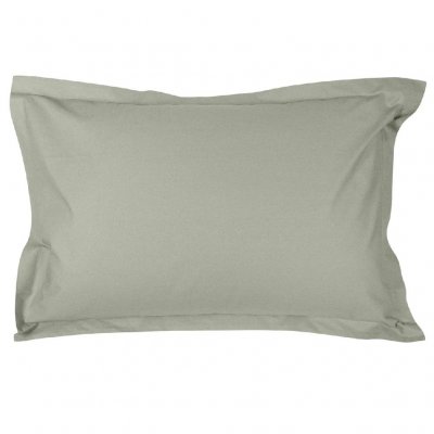 LABELISSIM Taie D'oreiller En Percale De Coton 80 Fils 50x70 Cm - Cendre