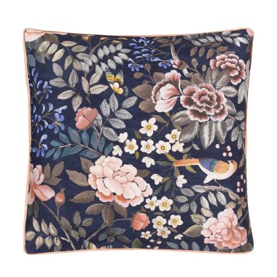 DESIGNERS GUILD Taie d'oreiller en satin de coton Porcelain de Chine 65x65 cm