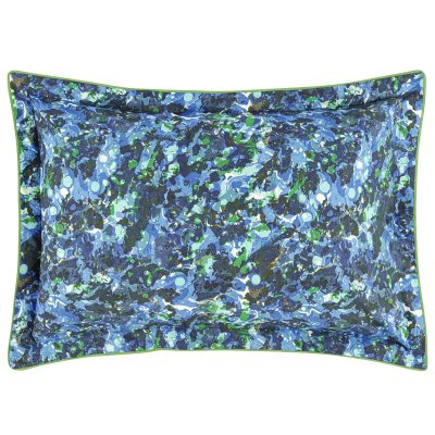 DESIGNERS GUILD Taie d'oreiller imprim&eacute;e en percale de coton, Delahaye