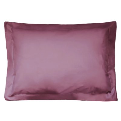 LINNEA Taie d'oreiller uni 100% coton ALTO 50x70 cm - Violet Raisin