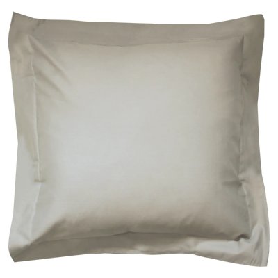 LINNEA Taie d'oreiller uni 100% coton alto 65x65 cm - Marron Chamois