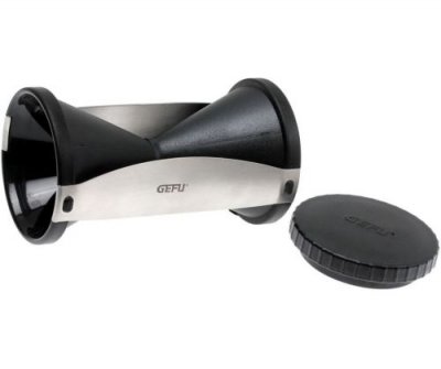GEFU Taille-l&eacute;gumes spirale en acier inoxydable argent