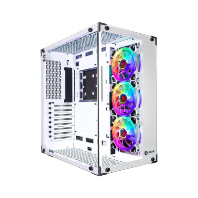 TALIUS  Gaming Cronos Frost Tempered Glass Rgb Usb 3.0 Blanc