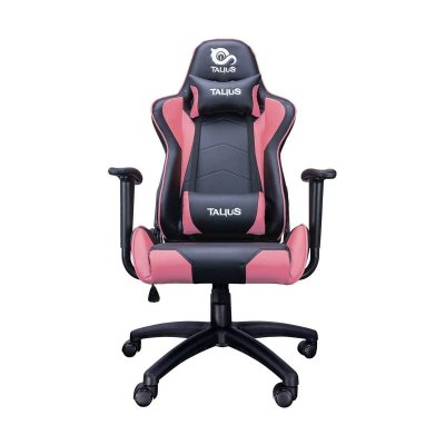 TALIUS TECHNOLOGY TALIUS, TECH 4 U Talius Gecko V2 Chaise de Gaming avec Bras Fixes Noir Rose, Plastique