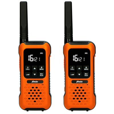 ALECTO Talkie-walkie anti-chocs, Port&eacute;e jusqu'&agrave; 10 kilom&egrave;tres FR300OE Orange-Noir