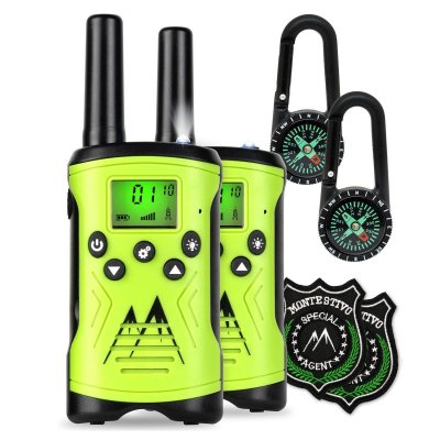  Talkie-walkie - Flyweight Kingen - kit 8-pi&egrave;ces :  boussole + badge d'agent - Vert 