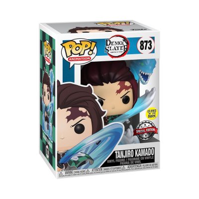 FUNKO Tanjiro avec Dragon US Glow Translucent Pop! Vinyle