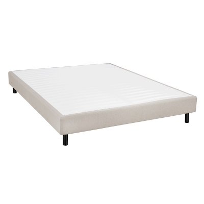 ALTOBUY Tapikit - sommier tapissier d&eacute;montable 160x200cm 2x20 lattes gris lin