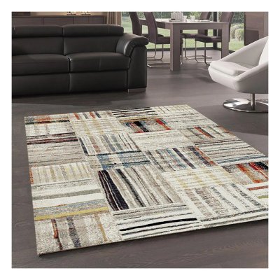 Tapis berb&egrave;re motifs tribaux 80x150 beige maro