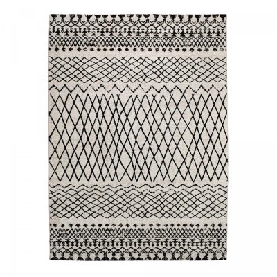 UNAMOURDETAPIS Tapis berb&egrave;re style - 60x110 cm - MOROCCO TRIBAL Beige - Polypropyl&egrave;ne - UN AMOUR DE TAPIS