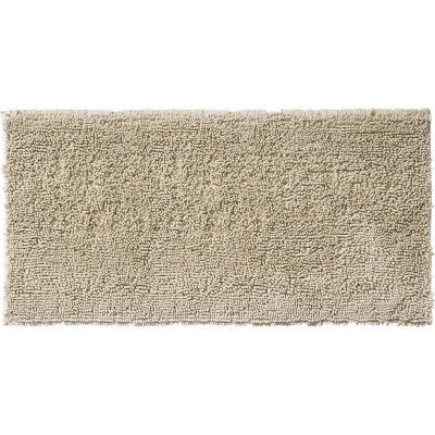 GUY LEVASSEUR Tapis de bain en polyester uni ivoire 60x120cm
