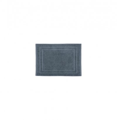 PARIS PRIX Tapis de salle de Bain en coton Gris fonc&eacute; 50 x 70 cm