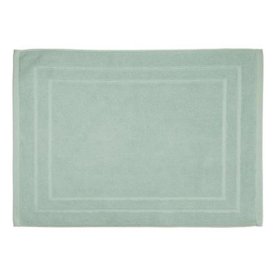 ATMOSPHERA Tapis de salle de Bain en coton Vert c&eacute;ladon 50 x 70 cm
