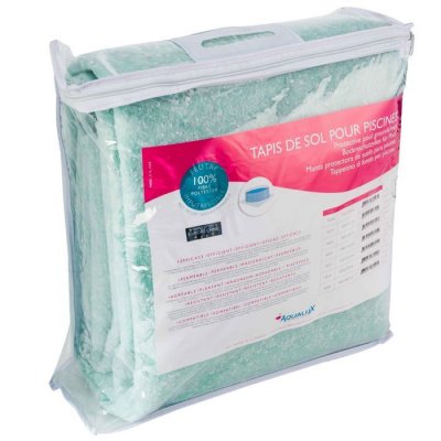 AQUALUX Tapis de sol pour piscine - Feutrine - 110g/m&sup2; - 600x660cm