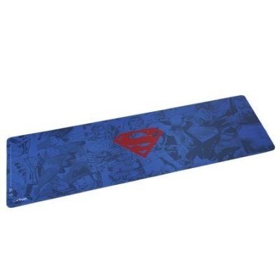 TRUST Tapis de souris de jeu  Superman XXL 930 x 300 mm, base antid&eacute;rapante en PET, bords cousus