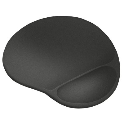 TRUST Tapis de souris ergonomique extra-large  avec repose-poignet en gel souple Noir 