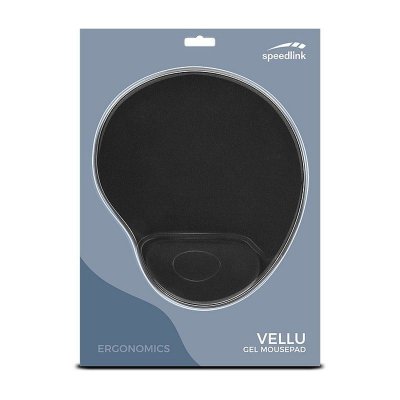 SPEEDLINK Tapis de souris ergonomique  Vellu, Gel poignet, noir 