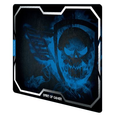 SPIRIT OF GAMER Tapis de souris  Blue Smokey Skull - XL - 43.5 x 32.3 cm - 3mm