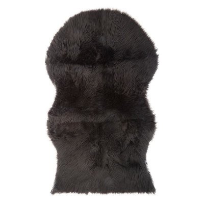 ATMOSPHERA Tapis fourrure gris fonc&eacute; Oslo 