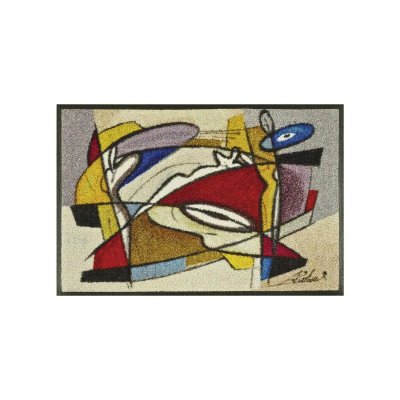 WASH AND DRY Tapis pour couloir steady composition tx multicolore 75 x 120 cm paillassons par kleen tex