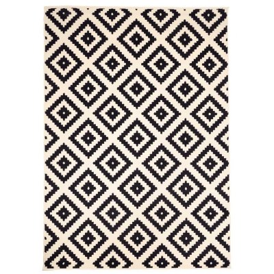 UNAMOURDETAPIS Tapis salon 235x320 orma noir fabriqu&eacute; en europe exclusivit&eacute; id&eacute;al pour la salle &agrave; manger