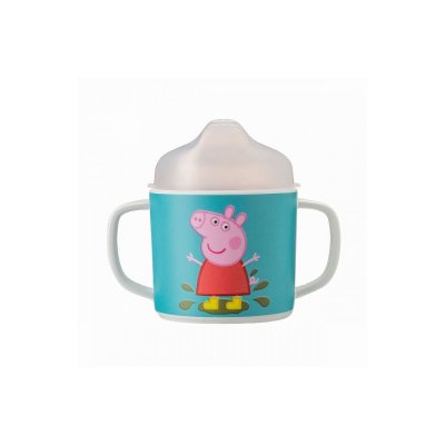 PETIT JOUR Tasse 2 anses anti derapante Peppa Pig
