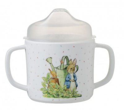 PETIT JOUR Tasse Deux Anses Antidrapante Avec Bec Amovible Pierre Lapin