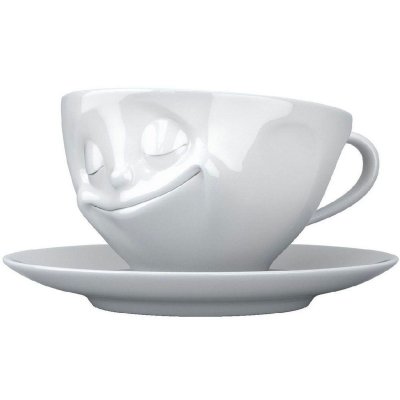 TASSEN Tasse et sous tasse heureux en porcelaine 200 ml
