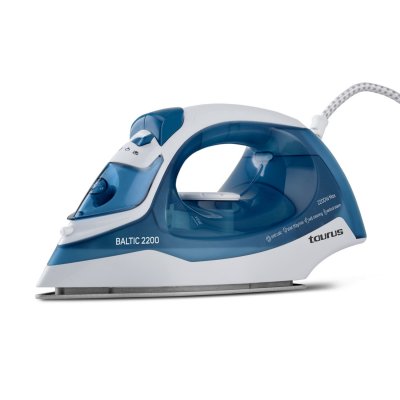 TAURUS  Baltic 2200 - Fer &agrave; vapeur - 2200 Watt - blanc/bleu 