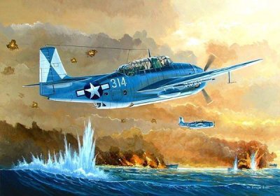 HOBBY BOSS Tbm-3 Avenger Torpedo Bomber - 1:48e - 