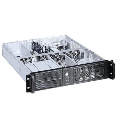 TECHLY  304000 Ch&acirc;ssis Industriel de Rack 19"" 2U Noir