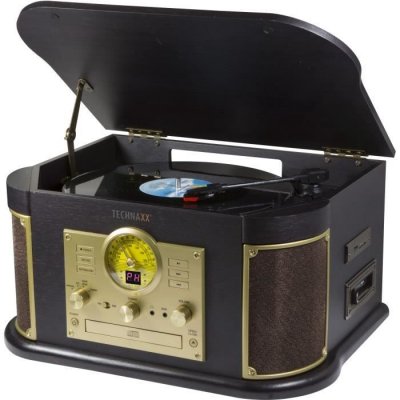 TECHNAXX  TX-103 Platine USB entra&icirc;nement par courroie marron antique