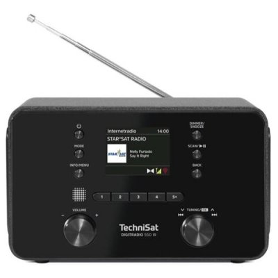 TECHNISAT  DIGITRADIO 550 IR Radio de table DAB+, FM noir