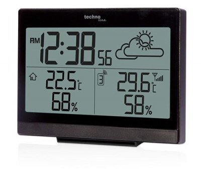 TECHNOLINE Techno Line - Station m&eacute;t&eacute;o radiopilot&eacute;e ws 9252 noir - noir