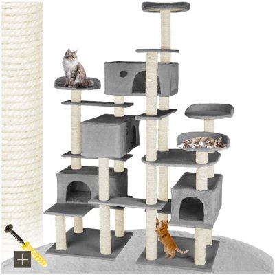TECTAKE  Arbre &agrave; Chat Entissar 214 cm - gris