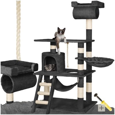 TECTAKE  Arbre &agrave; Chat STOKELEY 141 cm - noir
