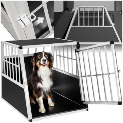 TECTAKE  Cage de transport pour chien simple dos inclin&eacute;