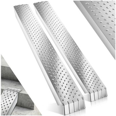 TECTAKE  Rampes d'acc&egrave;s Sven, lot de 2, 400 kg de capacit&eacute; de poids et antid&eacute;rapantes