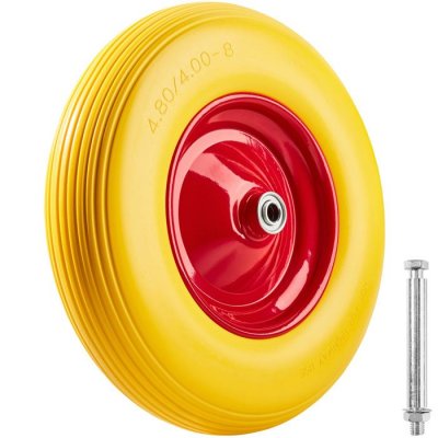 TECTAKE  Roue pour brouette caoutchouc plein