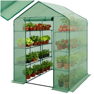 TECTAKE  serre de jardin souple 2,04 m&sup2; 143x143x195cm 401860