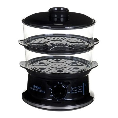 TEFAL  Convenient Series VC1401 - Cuiseur vapeur - 6 litres - 900 Watt - noir